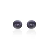 Boucles D'oreilles Puces Micaelle Teintees Or Jaune Perle De Culture