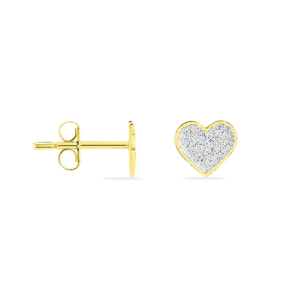 Boucles D'oreilles Puces Marta Or Jaune