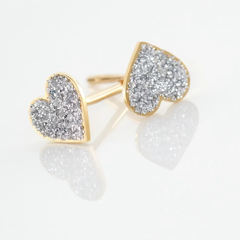 Boucles D'oreilles Puces Marta Or Jaune