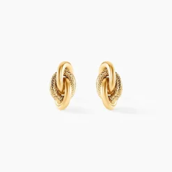 Boucles D'oreilles Puces Niko Or Jaune