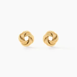 Boucles D'oreilles Puces Nils Or Jaune