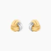 Boucles D'Oreilles Puces Narayan Or Bicolore