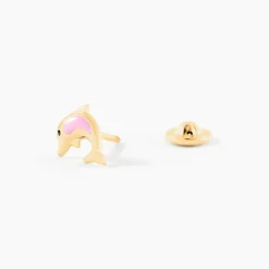 Boucles D'oreilles Puces Or Jaune Mael Smalto
