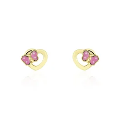 Boucles D'oreilles Puces Or Jaune Myrthale
