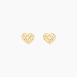 Boucles D'oreilles Puces Or Jaune Cicolluis