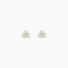 Boucles D'oreilles Puces Or Jaune Oxydes De Zirconium