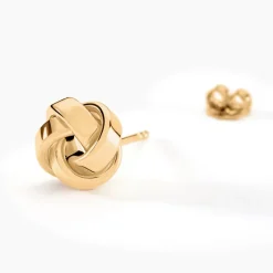 Boucles D'oreilles Puces Or Jaune Gauderique