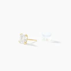 Boucles D'oreilles Puces Or Jaune Doreen Oxydes De Zirconium