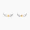 Boucles D'Oreilles Puces Or Jaune Oxyde De Zirconium