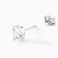 Boucles D'oreilles Puces Philia Argent Blanc Oxyde De Zirconium