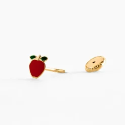 Boucles D'oreilles Puces Pompiliu Or Jaune