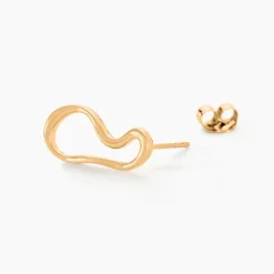 Boucles D'oreilles Puces Seyda Plaqué Or Jaune