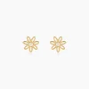 Boucles D'oreilles Puces Syd Or Jaune Oxyde De Zirconium