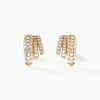 Boucles D'oreilles Puces Shimmel Or Jaune Oxyde De Zirconium