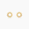 Boucles D'oreilles Puces Sunlight Or Jaune
