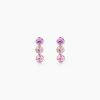 Boucles D'oreilles Puces Trystan Or Jaune Oxyde De Zirconium