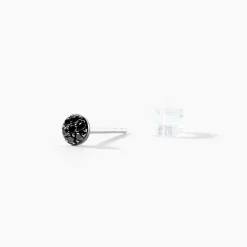 Boucles D'oreilles Puces Teani Or Blanc Diamant