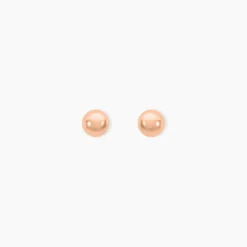 Boucles D'oreilles Puces Virgie Argent Rose