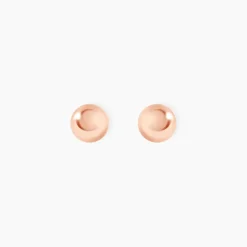 Boucles D'oreilles Puces Virgie Argent Rose