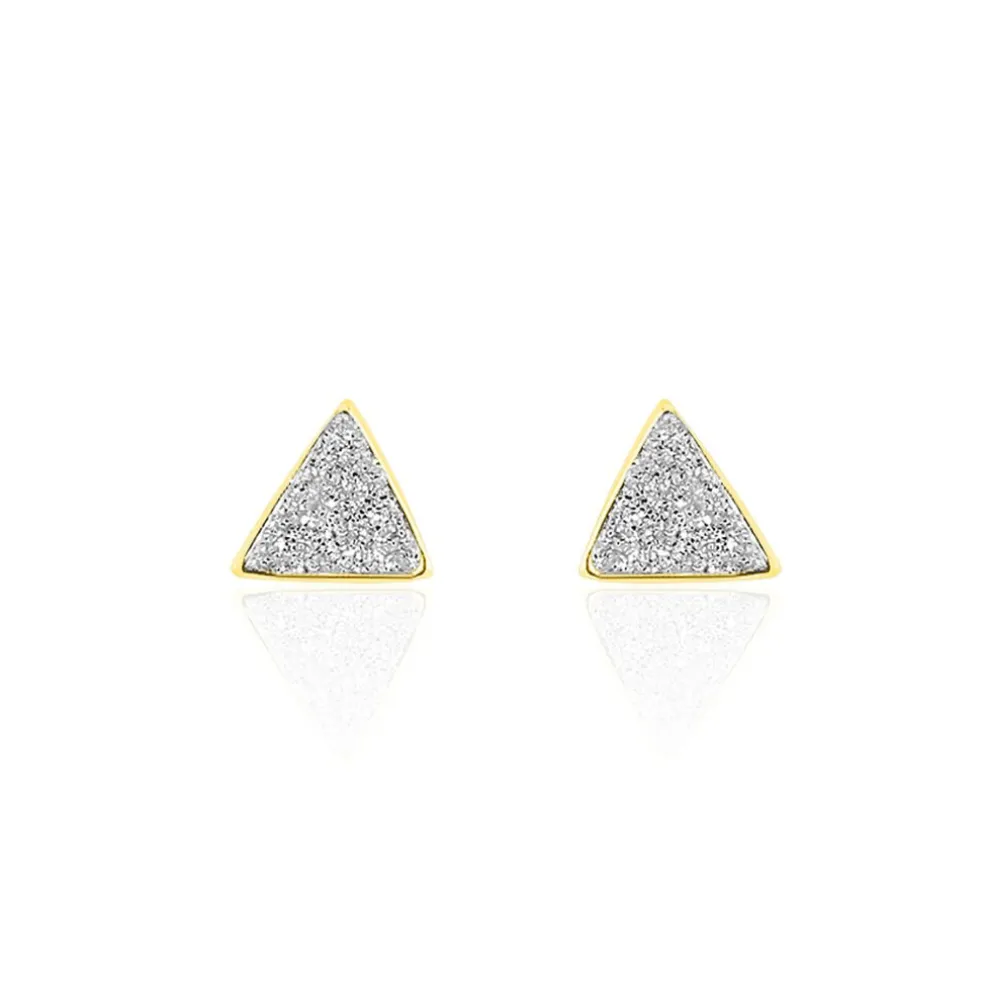 Boucles D'oreilles Puces Yora Or Jaune