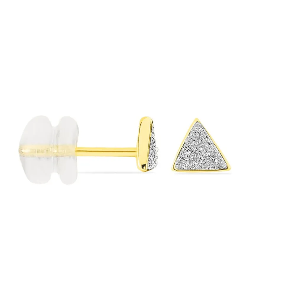 Boucles D'oreilles Puces Yora Or Jaune