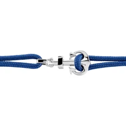 Bracelet Acier Blanc Analya Cordon