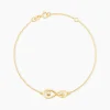 Bracelet Ademar Or Jaune Oxyde De Zirconium