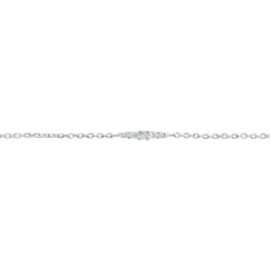 Bracelet Adriaan Argent Blanc Oxyde De Zirconium