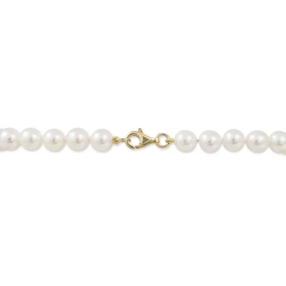 Bracelet Akoya Or Jaune Perle De Culture D'akoya