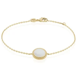 Bracelet Alyhana Plaqué Or Jaune Nacre