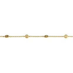Bracelet Angelica Plaque Or Jaune Oxyde De Zirconium