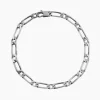 Bracelet Anilo Noircie Argent Blanc