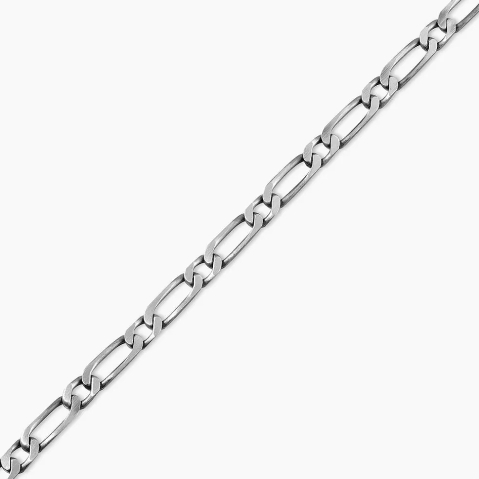 Bracelet Anilo Noircie Argent Blanc