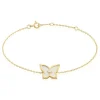 Bracelet Areli Plaque Or Doré Nacre Oxyde De Zirconium