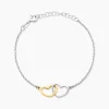 Bracelet Argent Bicolore Fethi