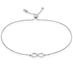 Bracelet Argent Blanc Anona Oxydes De Zirconium