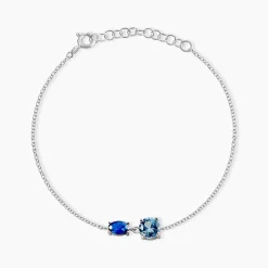 Bracelet Argent Blanc Brenna Oxydes De Zirconium