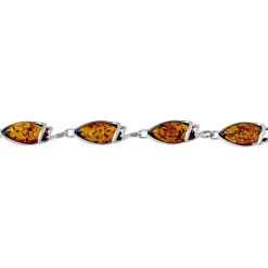 Bracelet Argent Blanc Dallal Ambres