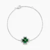 Bracelet Argent Blanc Deryn Verre Oxydes De Zirconium