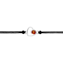 Bracelet Argent Blanc Mialy Ambre