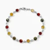 Bracelet Argent Blanc Rosalie Ambres