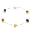 Bracelet Argent Blanc Siaae Ambres