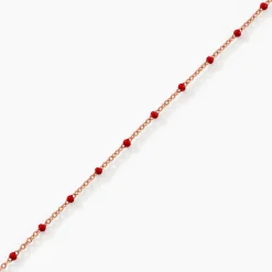 Bracelet Argent Rose Polka