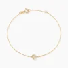 Bracelet Astralia Or Jaune Oxyde De Zirconium