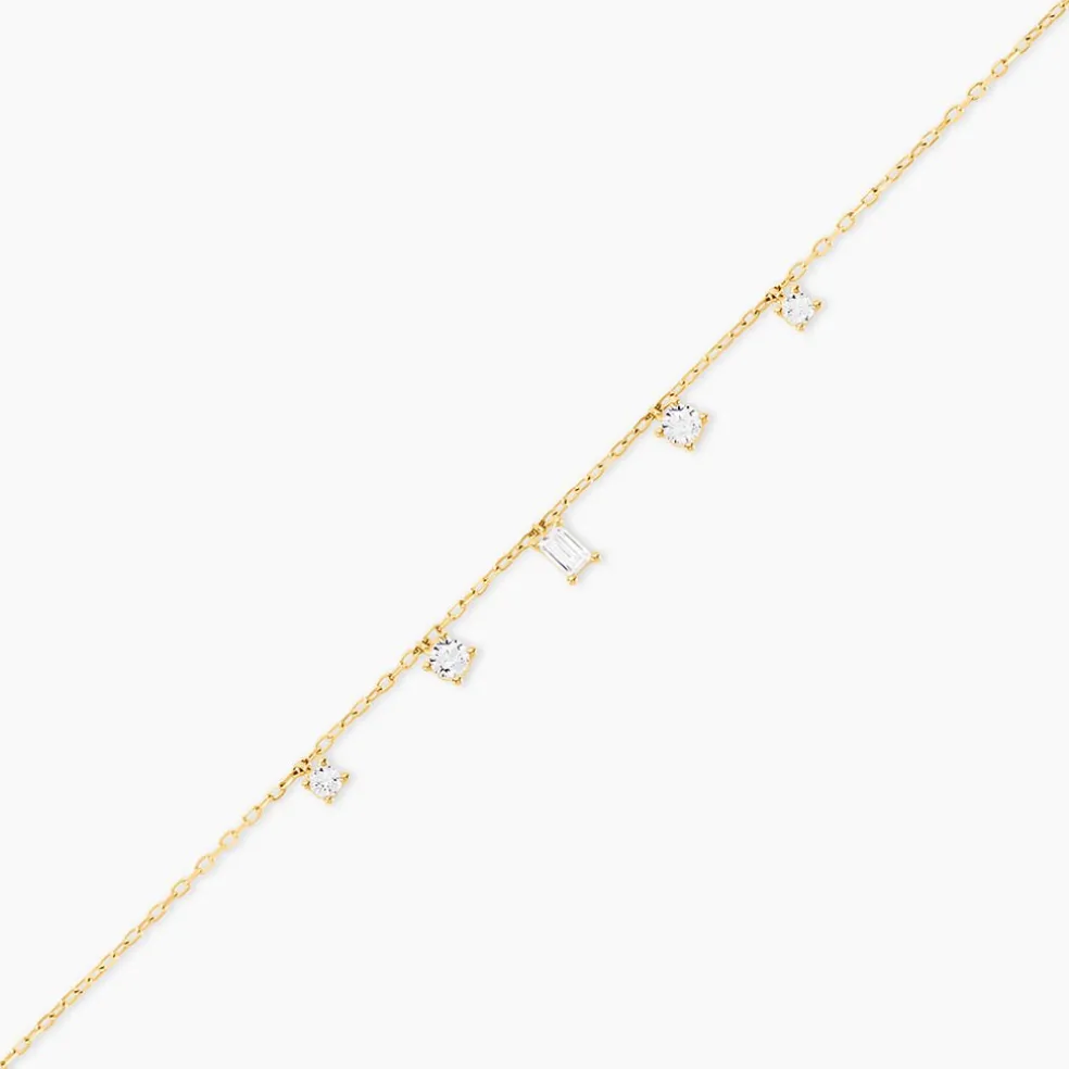 Bracelet Avner Or Jaune Oxyde De Zirconium