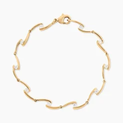 Bracelet Ayda Plaqué Or Jaune Oxyde De Zirconium
