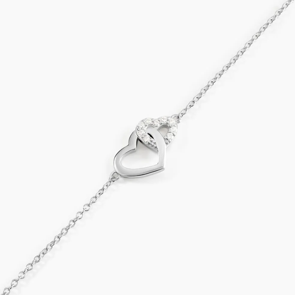 Bracelet Azylis Argent Blanc Oxyde De Zirconium