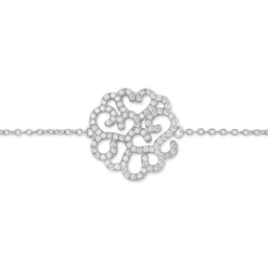 Bracelet Belambra Argent Blanc Oxyde De Zirconium