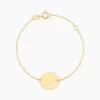 Bracelet Benedicte Message Or Jaune