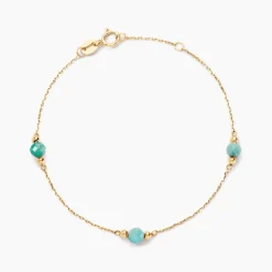 Bracelet Billy Or Jaune Turquoise